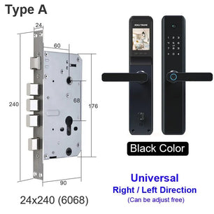 RayKube Aluminium Alloy Fingerprint Digital Smart Door Lock