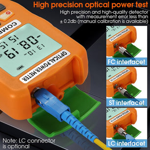 2-IN-1 Hybrid Optic Reflectometer Single Mode Fiber Cable Tester