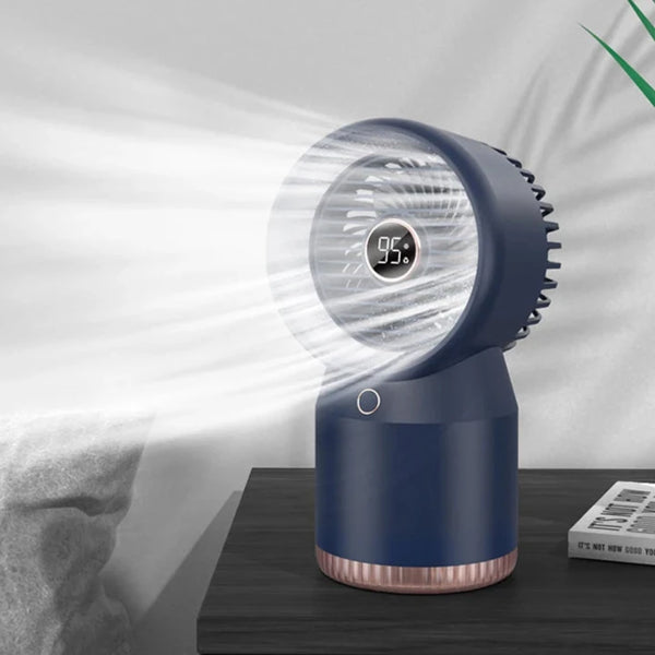 2-IN-1 Spray Mist Discharge Mini Portable Humidifier Fan For Home