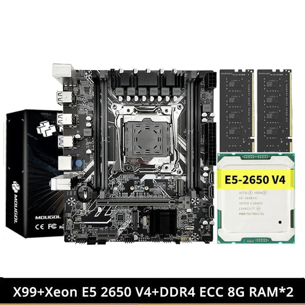 X99 LGA 2011-3 Intel Xeon E5 2650 V4 Desktop Motherboard Set