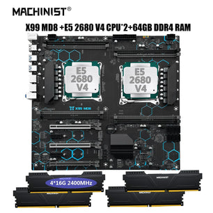 Machinist LGA 2011-3 Intel Xeon E5 2680 V4 Desktop Motherboard Set