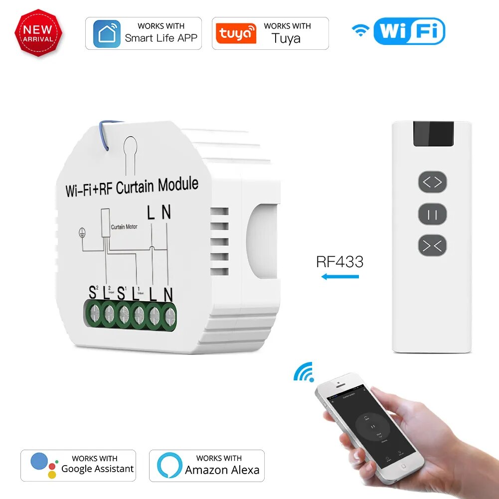 Moes Plastic Smart Voice Control Universal Switch Module