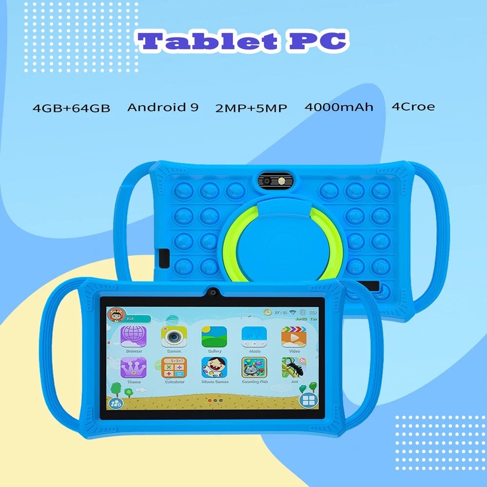 4000mAh Micro USB 4GB RAM 64GB ROM 7 Inches Android Touch Tablet