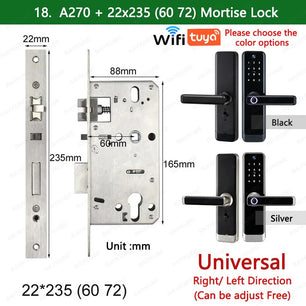 RayKube Aluminium Alloy Fingerprint Digital Smart Door Lock