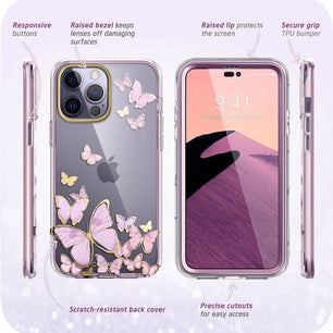 Polycarbonate Full-Body Marble Bumper Case For iPhone 14 Pro Max