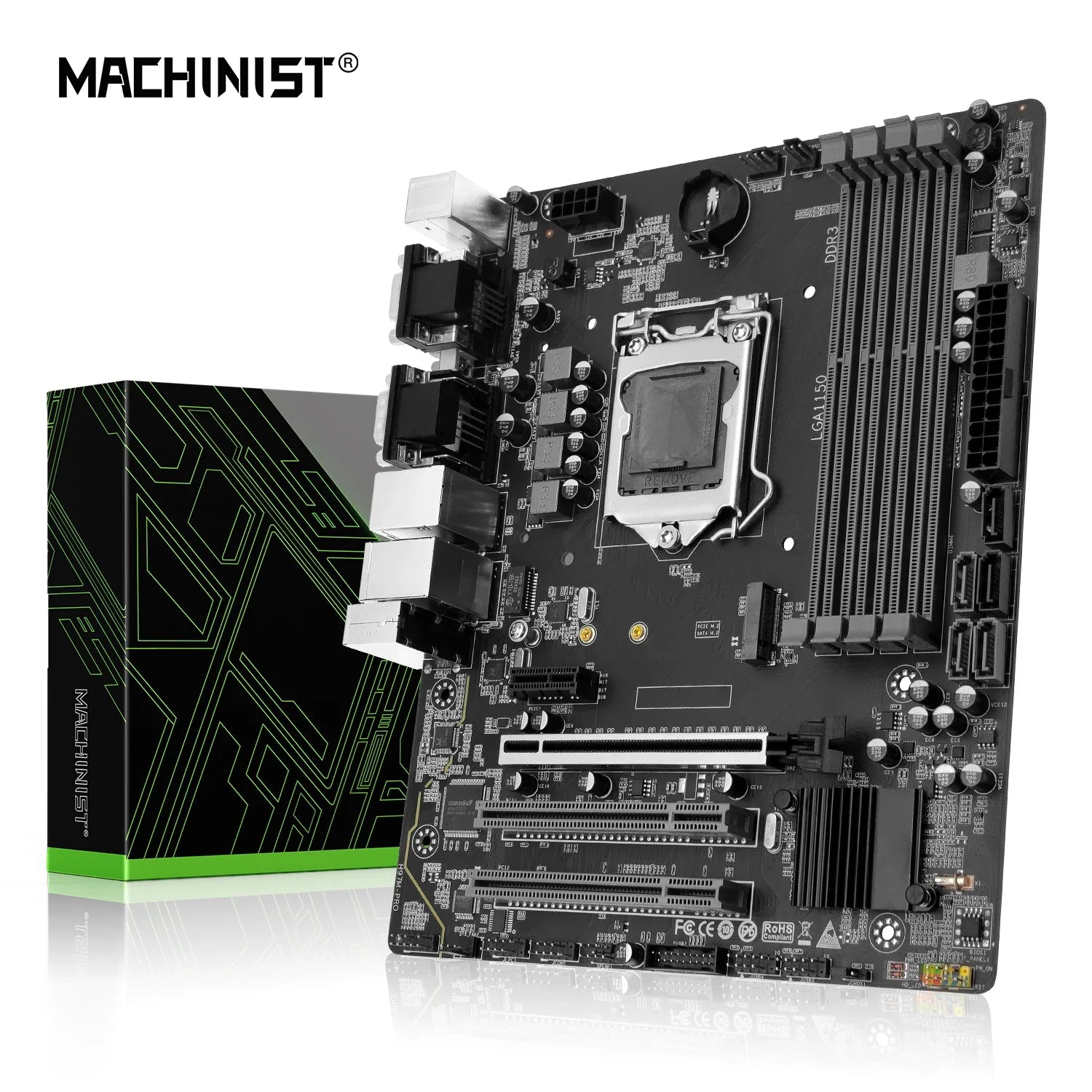 Machinist LGA 1150 Intel i3-4130 i5-4460 DDR3 Desktop Motherboard