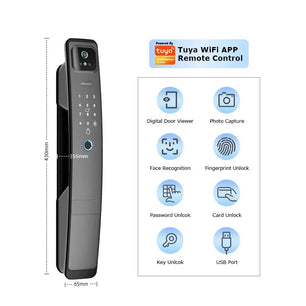 RayKube Aluminium Alloy Fingerprint Digital Smart Door Lock