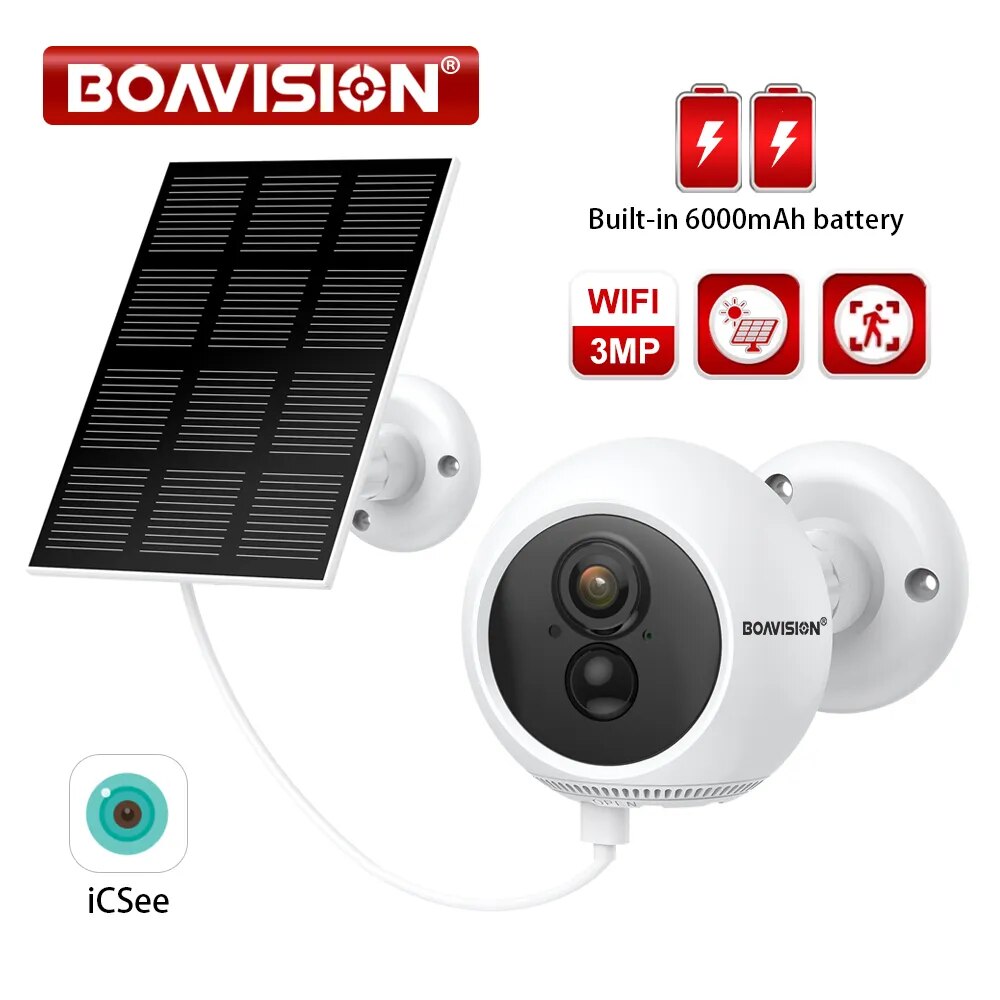 Boavision Wireless High Speed Motion Detection Solar Dome Camera