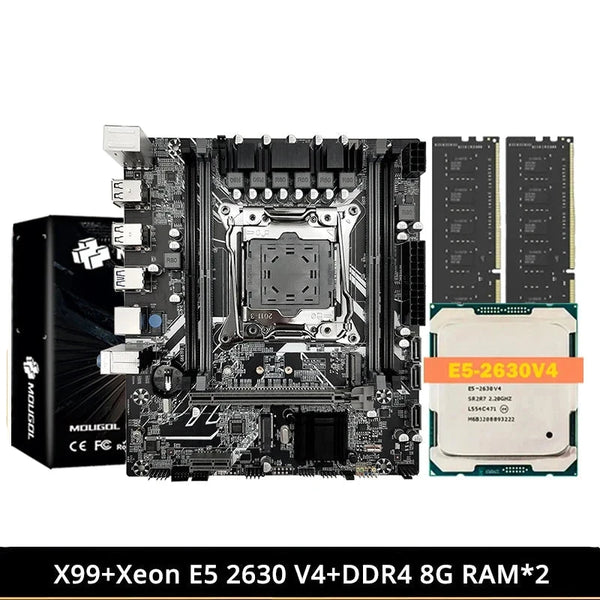 X99 LGA 2011-3 Intel Xeon E5 2630 V4 Desktop Motherboard Set