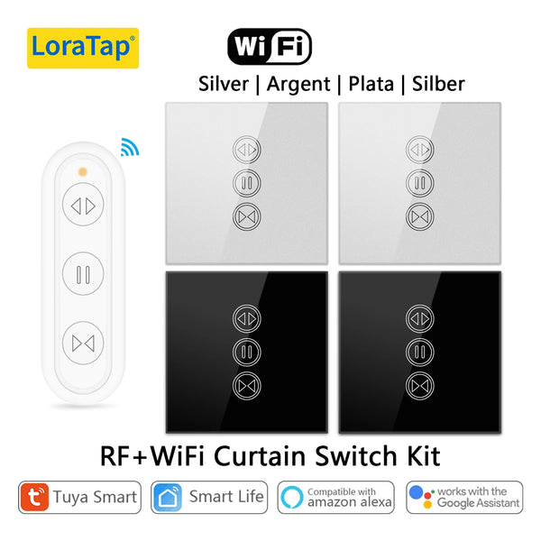 LoraTap 250V 16A Plastic WiFi Rolling Blinds Curtain Switch