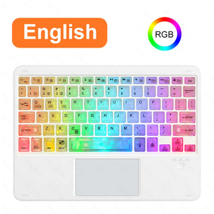 RGB Wireless Bluetooth Keyboard For iPad Android Windows Tablet