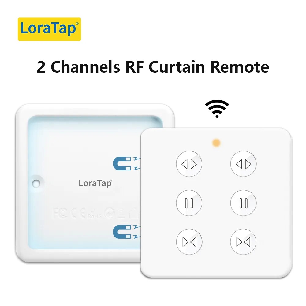 LoraTap 240V Plastic 4 Channels Portable Control Shutter Blinds Switch