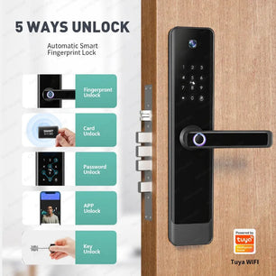 RayKube Aluminium Alloy Fingerprint Digital Smart Door Lock