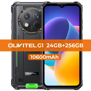 Rubber Rugged 10000mAh 6GB RAM 256GB ROM 6.52 Inches Smart Phone