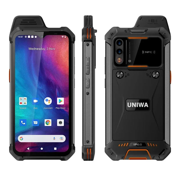 Rubber Rugged 5000mAh 8GB RAM 128GB 6.3 Inches FHD Smart Phone