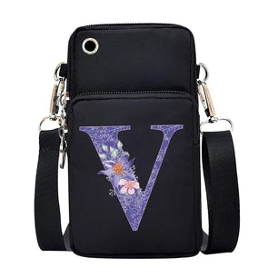 100% Canvas Waterproof Zipper Closure Crossbody Bag For Mobile