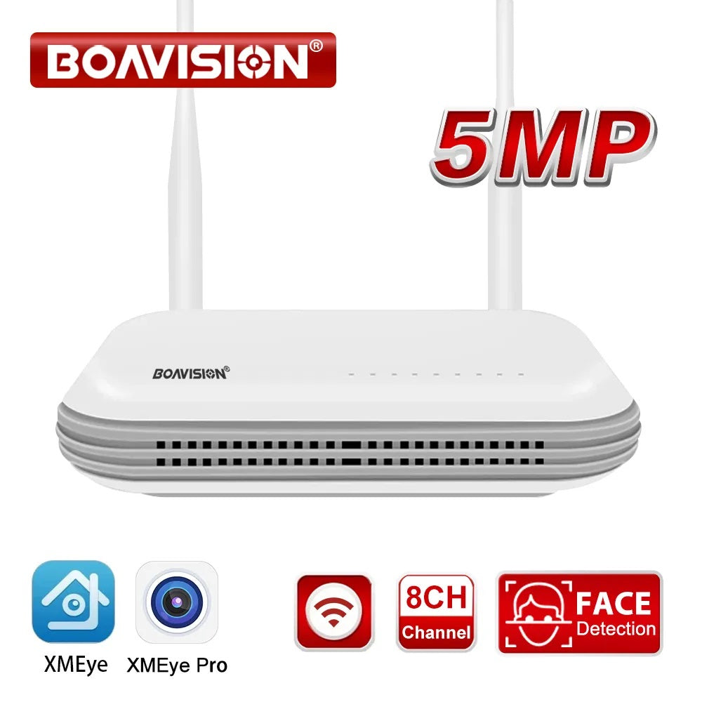 Boavision 3MP Plastic WIFI Mini NVR H.265 Wireless Recorder