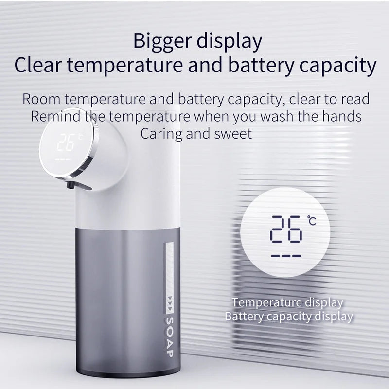 320ML 5V Plastic Rechargeable Automatic Foam Soap Dispensers