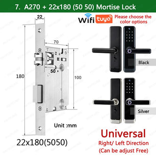 RayKube Aluminium Alloy Fingerprint Digital Smart Door Lock