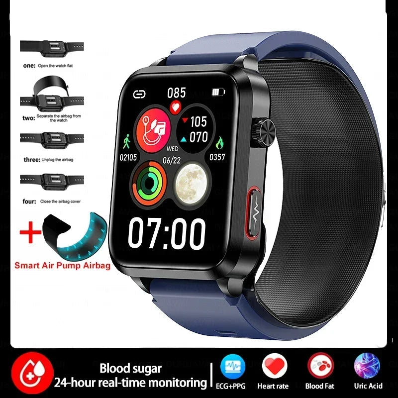 Silica Gel Blood Pressure Measurement Health Bluetooth Smart Watch