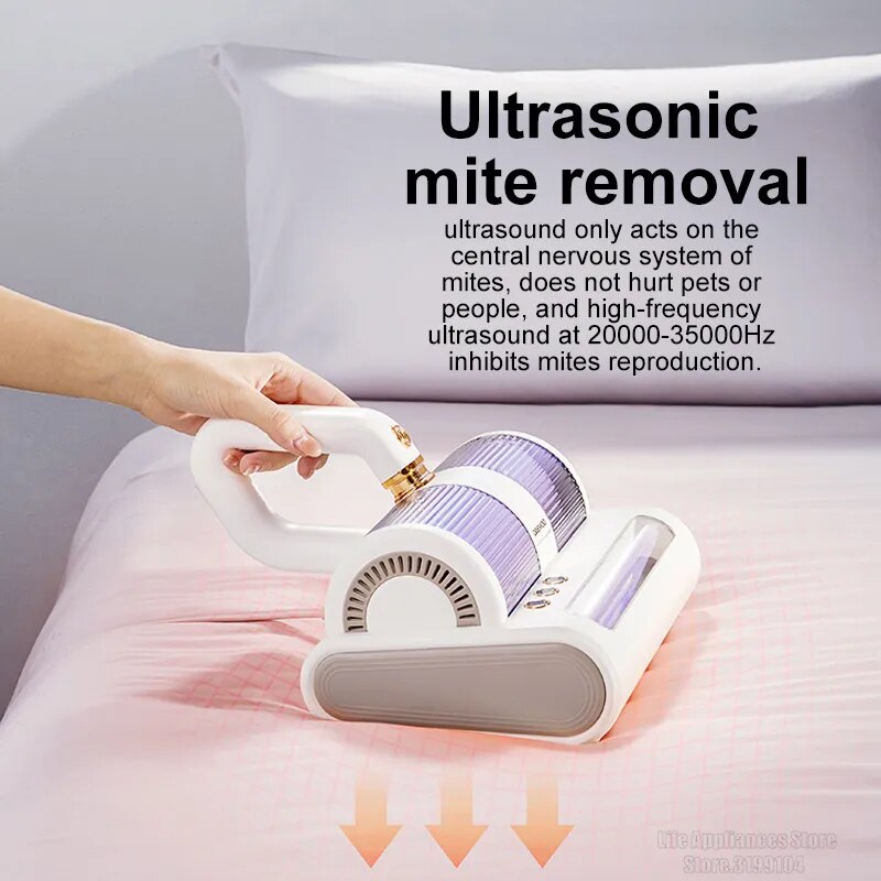 Plastic Strong Suction Mites Remover Vacuum Cleaner For Bed