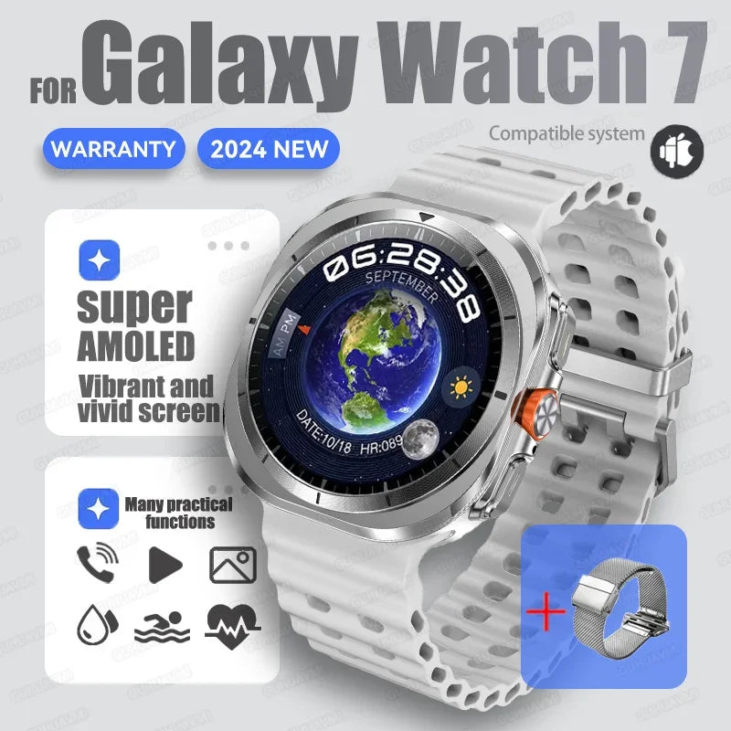 Fine Steel Amoled Display Round Shape Bluetooth Smart Sport Watch