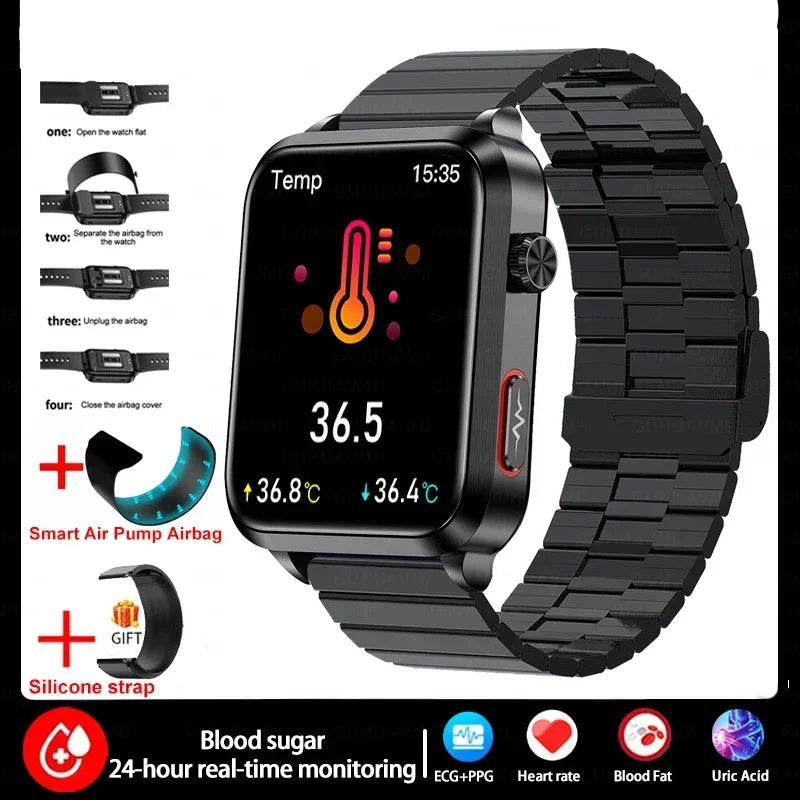 Silica Gel ECG Precise Detection Health Bluetooth Smart Watch