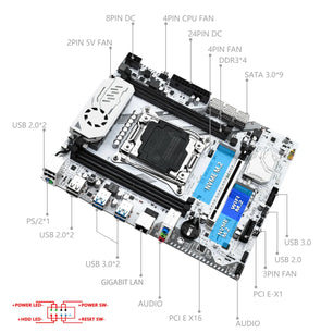 Machinist LGA 2011-3 Intel Xeon E5 2666 V3 Desktop Motherboard Set