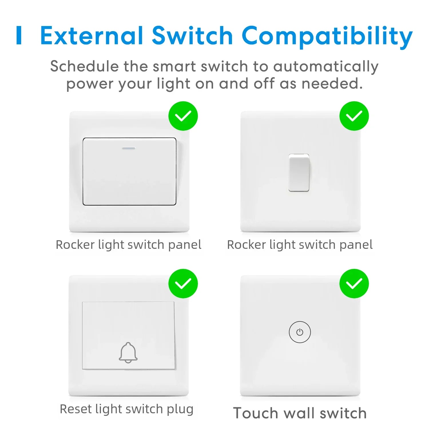 Meross 10A Alloy 1 Gang 1 Way HomeKit Wifi Smart Switch Module