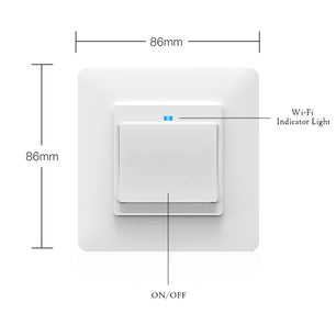 Moes Plastic Panel Light Smart Voice Control Wall Switch