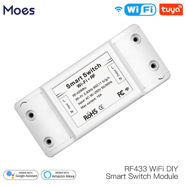 Moes 1800W Plastic Automatic Wireless WIFI Smart Switch Module