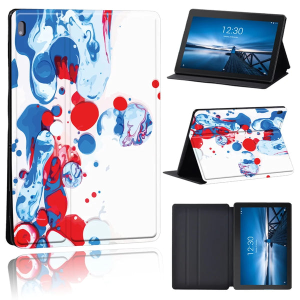 Leather Shockproof Abstract Tablet Cover Compatible For Lenovo