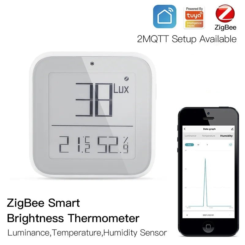 Moes Plastic Bluetooth Brightness Thermometer Detector