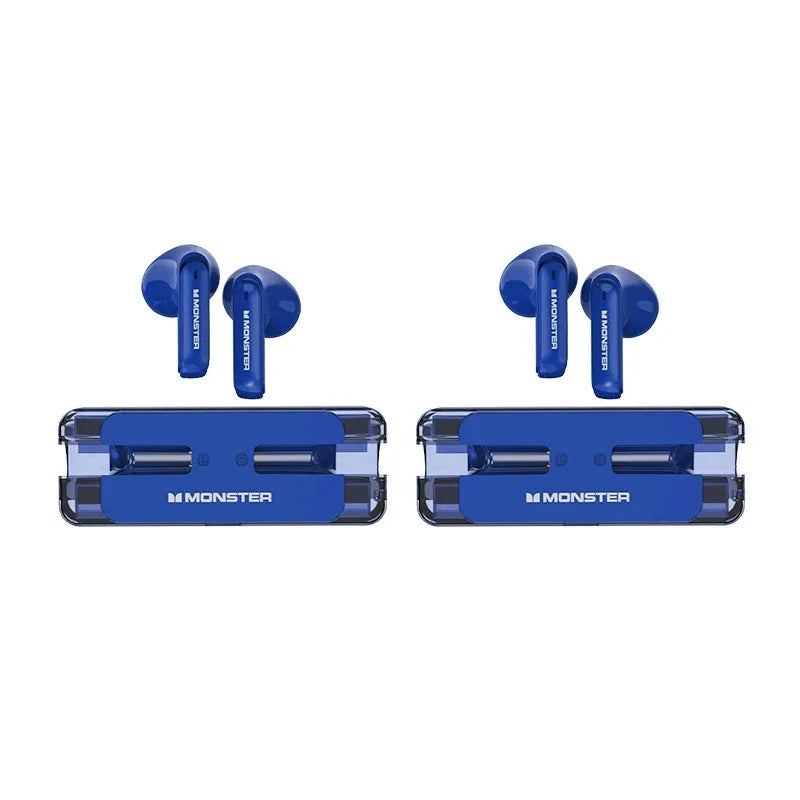 2 PC Metallic Dynamic Wireless Low Latency HIFI Gaming Earphones