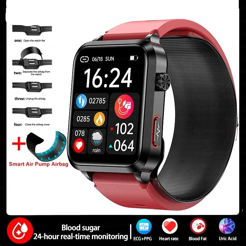 Silica Gel Blood Pressure Measurement Health Bluetooth Smart Watch