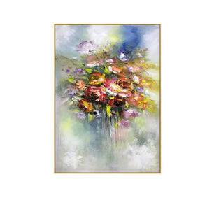 100% Canvas Modern Floral Handmade Elegant Artwork Oil Painting