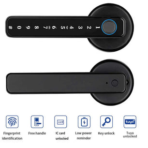 Aluminium Alloy Fingerprint Digital Smart Touch Button Door Lock