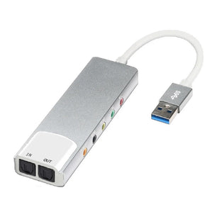 6-in-1  External USB Sound Card Adapter For Laptop