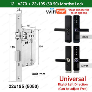 RayKube Aluminium Alloy Fingerprint Digital Smart Door Lock