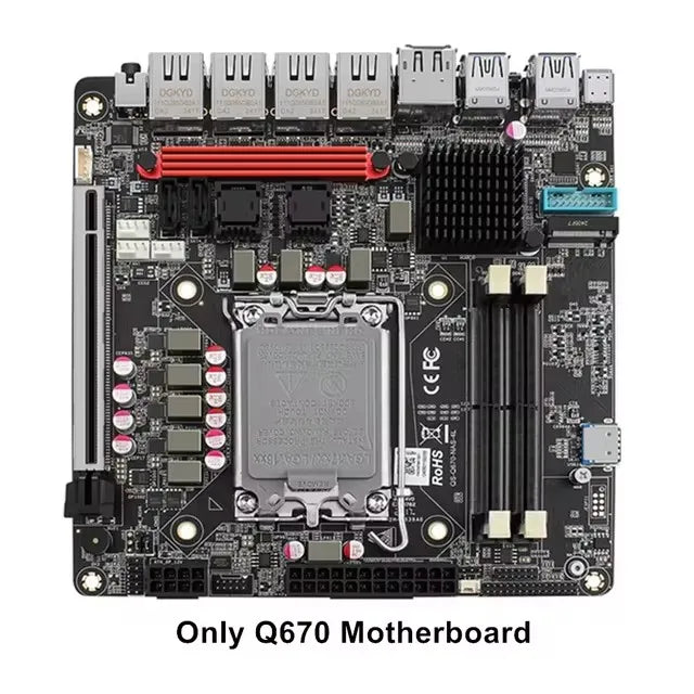 Topton Q670 Intel NAS NVMe SATA 3.0 AMD DDR5 Desktop Motherboard