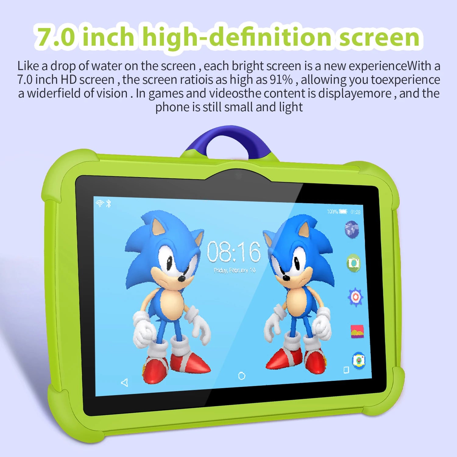 4000mAh Type-C USB 4GB RAM 64GB ROM 7 Inches Android Touch Tablet