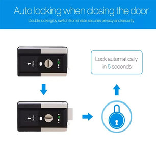 RayKube Zinc Alloy Fingerprint Bluetooth Digital Smart Door Lock