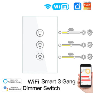 Moes Plastic Panel Light Smart Voice Control Dimmer Switch