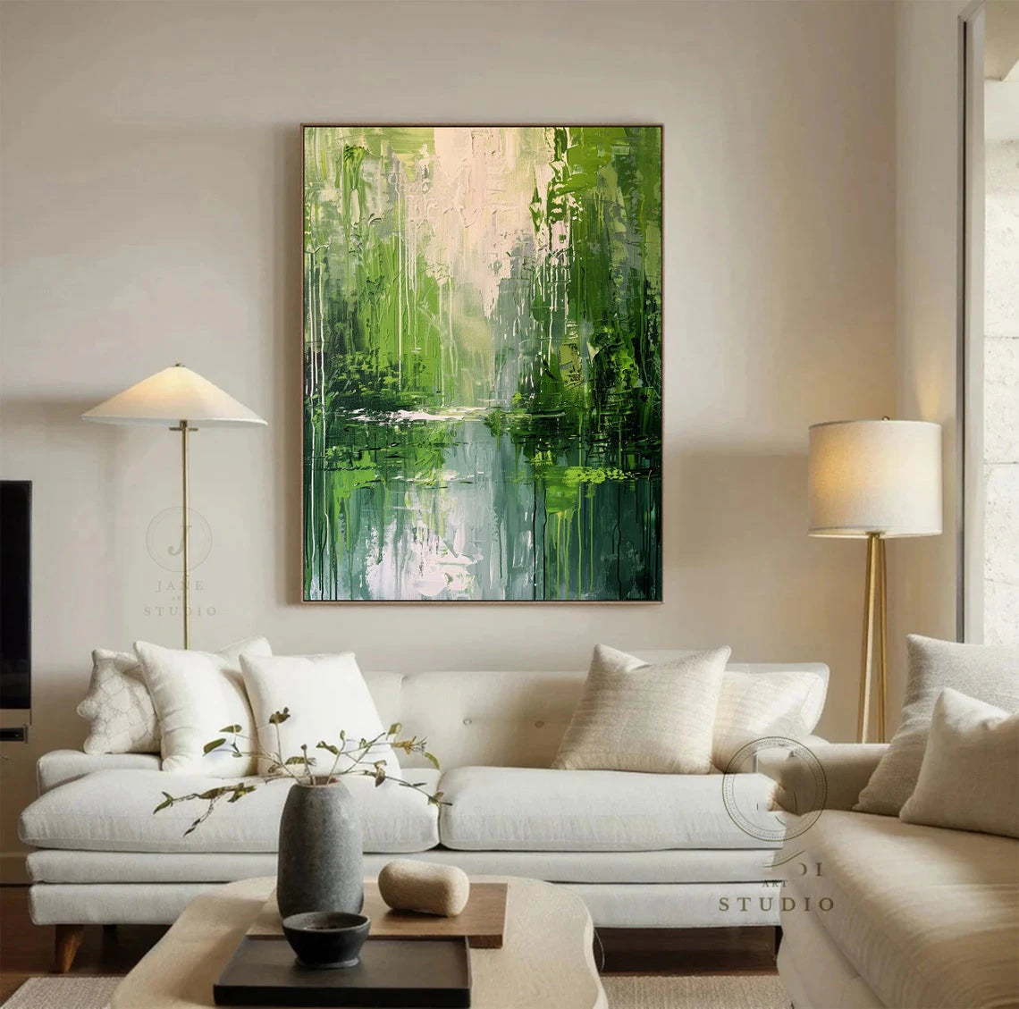 100% Canvas Modern Abstract Artwork Handmade Elegant Oil Painting