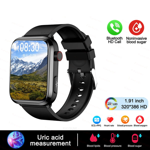 Silica Gel Smart Bluetooth Voice Support Square Sports Watch