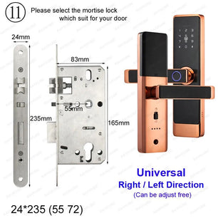 RayKube Aluminium Alloy Fingerprint Digital Smart Door Lock