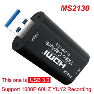 USB 2.0 3.0 Type-C HDMI Video Capture Card Recorder For PS4