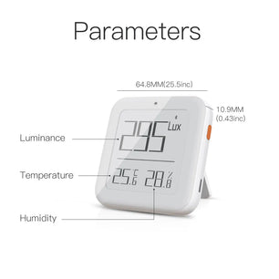 Moes Plastic Bluetooth Brightness Thermometer Detector