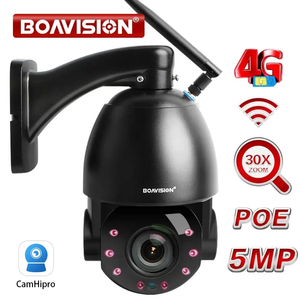 Boavision 5MP Night Vision Waterproof High Speed Dome Camera