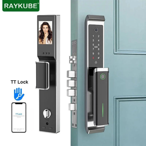 RayKube Aluminium Alloy Fingerprint Digital Smart Door Lock